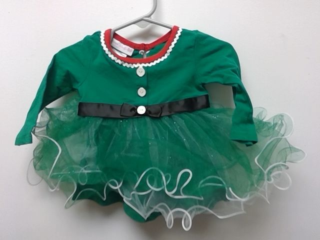 Green Bonnie baby Christmas long sleeve, 3M G