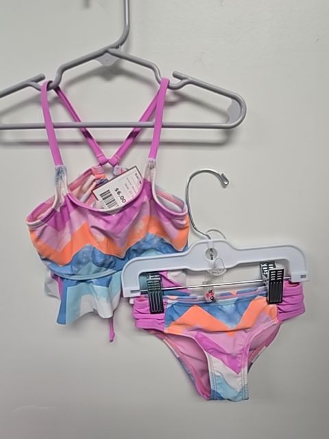 Purple/Blue/White/Pink Kensie Girl Swim Suit, 2T G