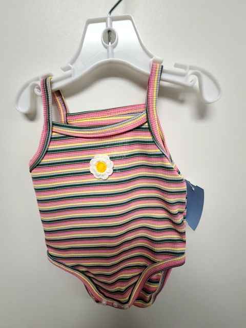 striped Shein Tank Top Onesie, NB G