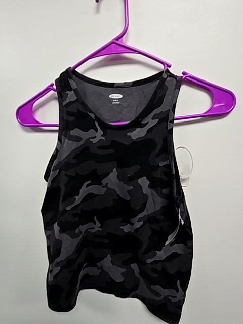 Grey/Black Camo Old Navy Tank Top, 6/7 B