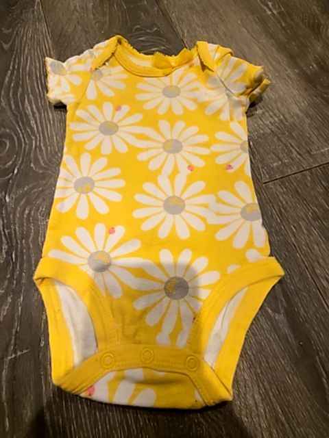 Yellow Just one you Flower onesie, 3M G
