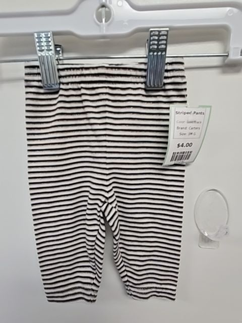 Gold/Black Carters Striped Pants, 3M G