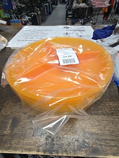 Orange/Yellow Bag Of Plates(4)