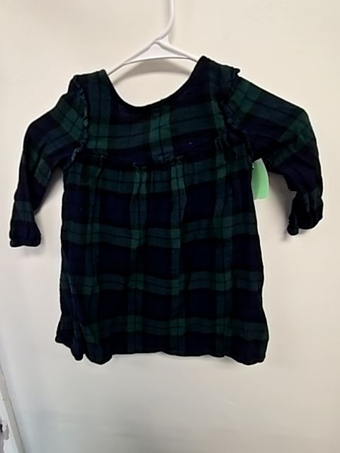 Green/Navy Plaid Old Navy Dress, 3T G