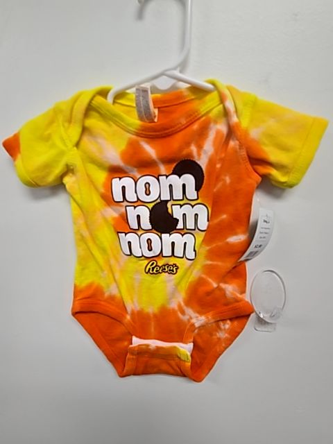 Orange/Yellow Reese's Onesie, 6M B