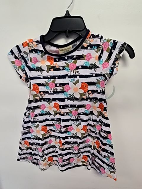 Navy/White/Colorful Flower Bobbie Brooks Dress, 4T G