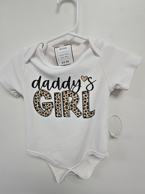White/Black/Cheetah Shein Onesie, 3M G