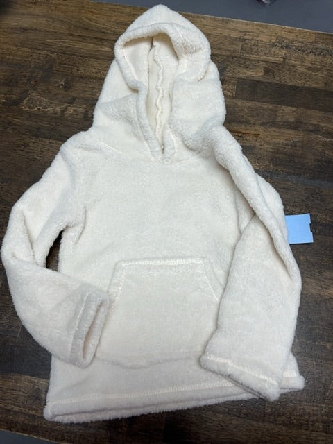 white Carters Fuzzy Hoodie, 2T G