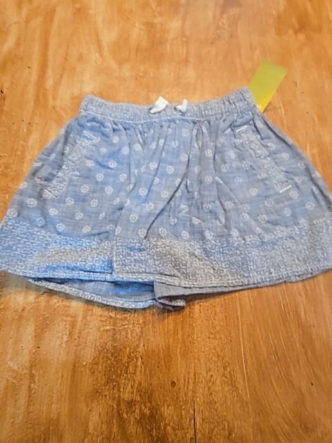 Blue/Light Blue Flowers Cherokee Skirt, 6 G