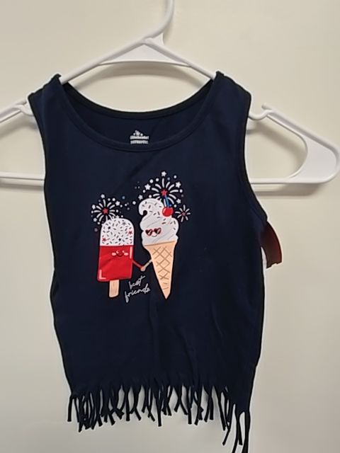 Navy Ice Cream Way To Celebrate Tank Top, 4T G