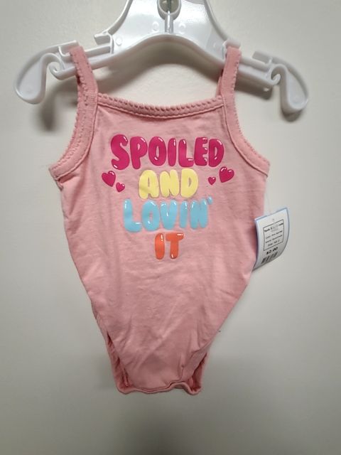 Pink Spoiled Garanimals Tank Top Onesie, NB G