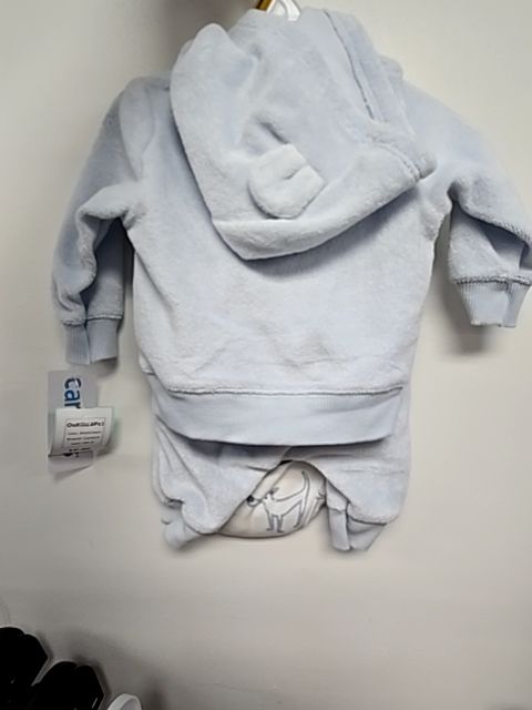 Blue/Cream Carters Outfit(3Pc), NB B