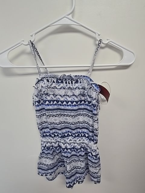 Blue/White Childrens Place Romper, 4T G