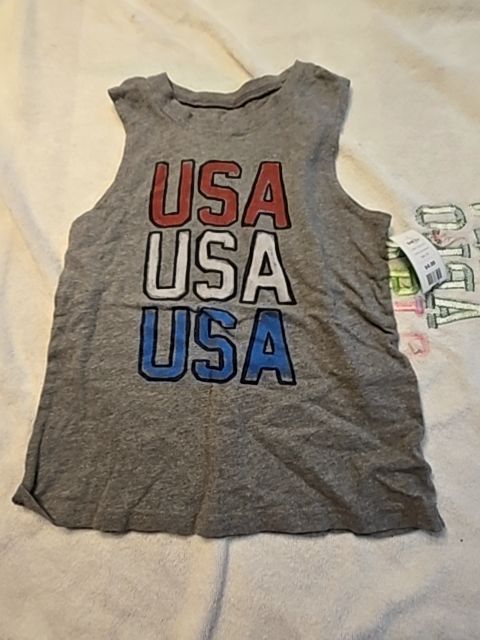 Grey USA Jumping Bean Tank Top, 6 B