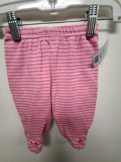 pink NFL Footed Ravens Pants, NB G