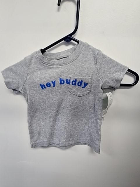 Grey/Blue Hey Buddy Carters Shirt, 18M B