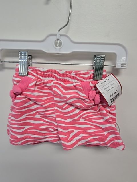 Pink/White Zebra Circo Shorts, 6M G