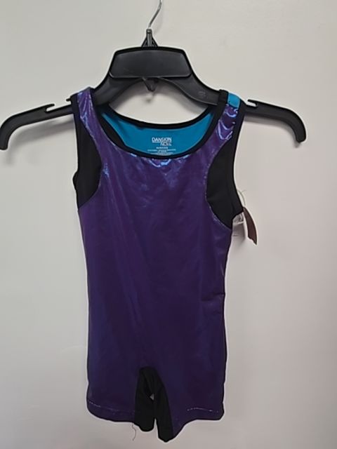 Purple/Black Danskin Gymnastics Leotard, 4T G