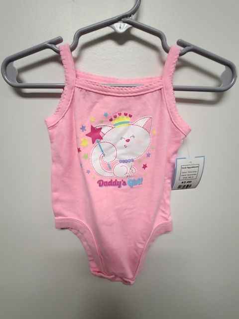 Pink Kitty Garanimals Tank Top Onesie, NB G