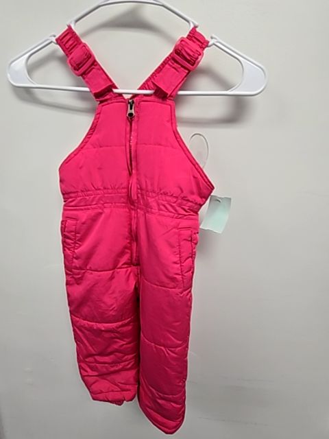 Pink Weatherproof Snow Bibs, 18M G