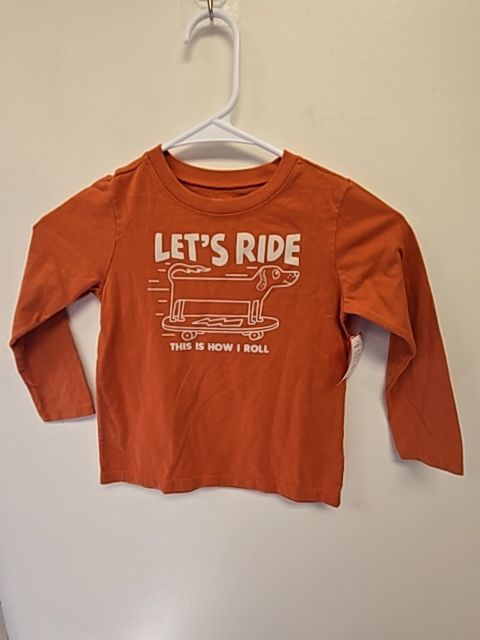 Orange Garanimals Lets Ride Tshirt, 4T B