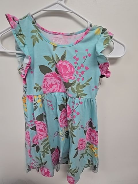 Blue Floral Childrens Place Dress, 5T G
