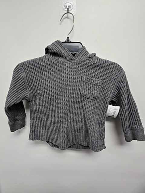 Grey Cat & Jack Hooded Longsleeve Shirt, 2T B