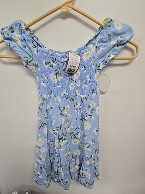 Blue/White Flower Childrens Place Dress, 5T G