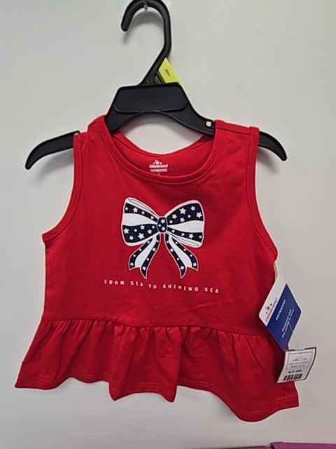red way to celebrate from sea to shining sea tank top, 3T G