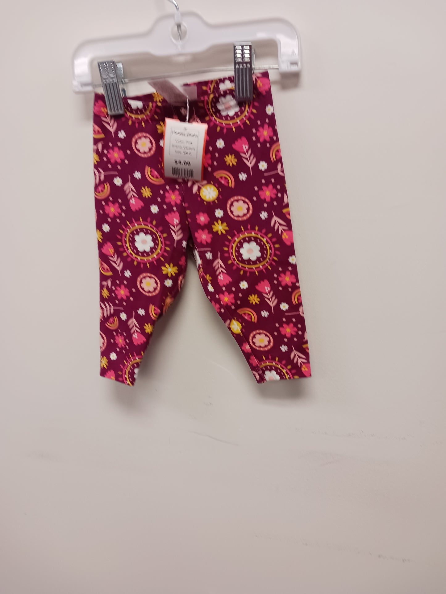 Pink Carters Flower Pants, 6M G