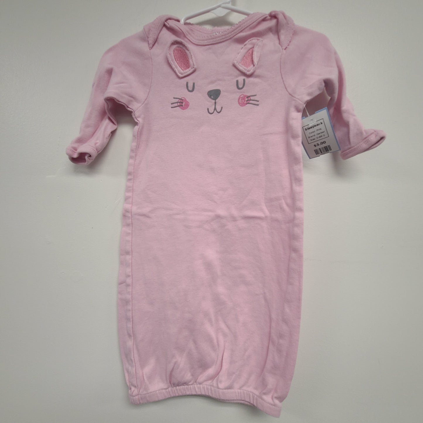 Pink Gerber Sleepsack, 0-6M G