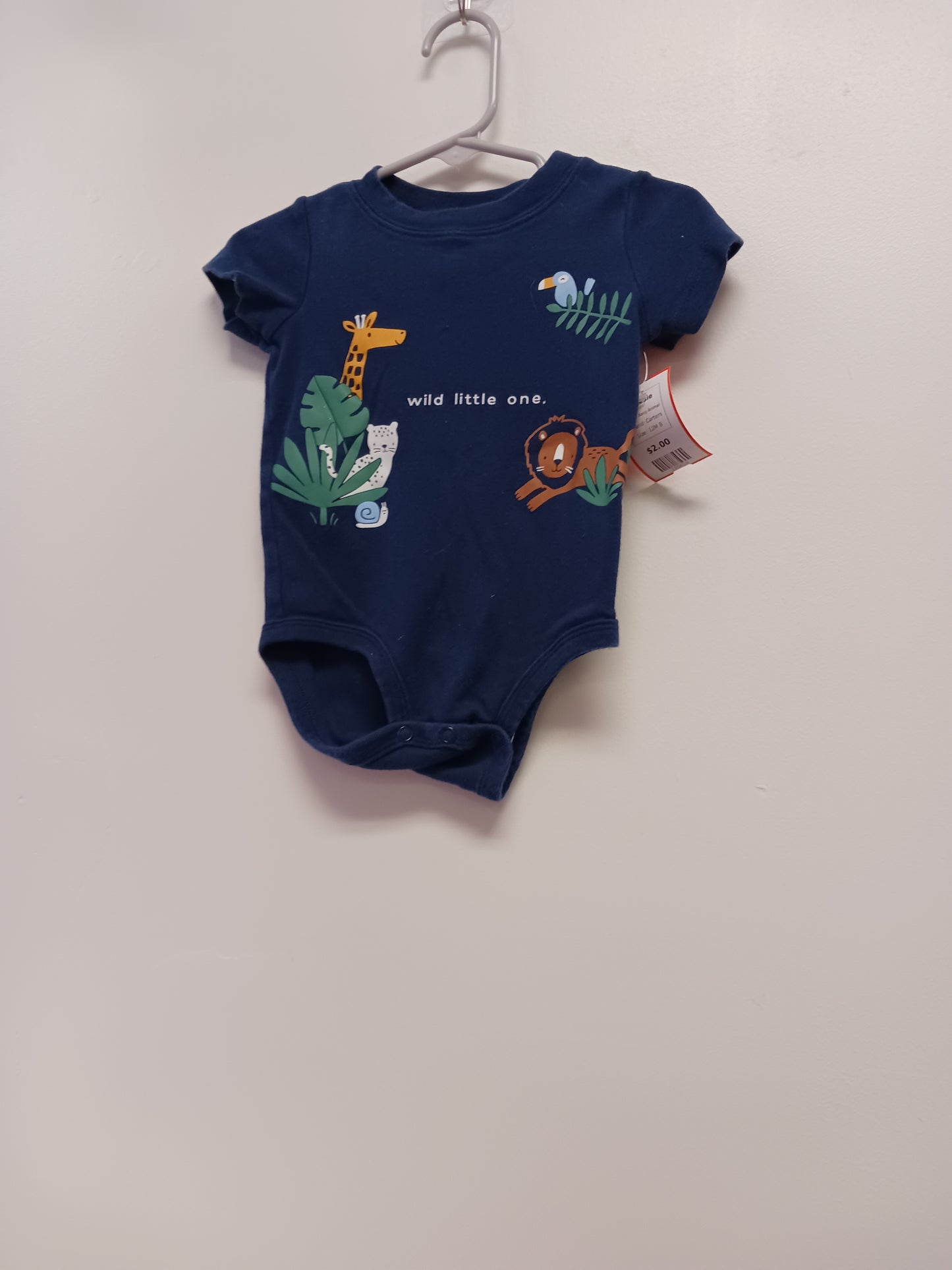 Navy Animal Carters Onesie, 12M B
