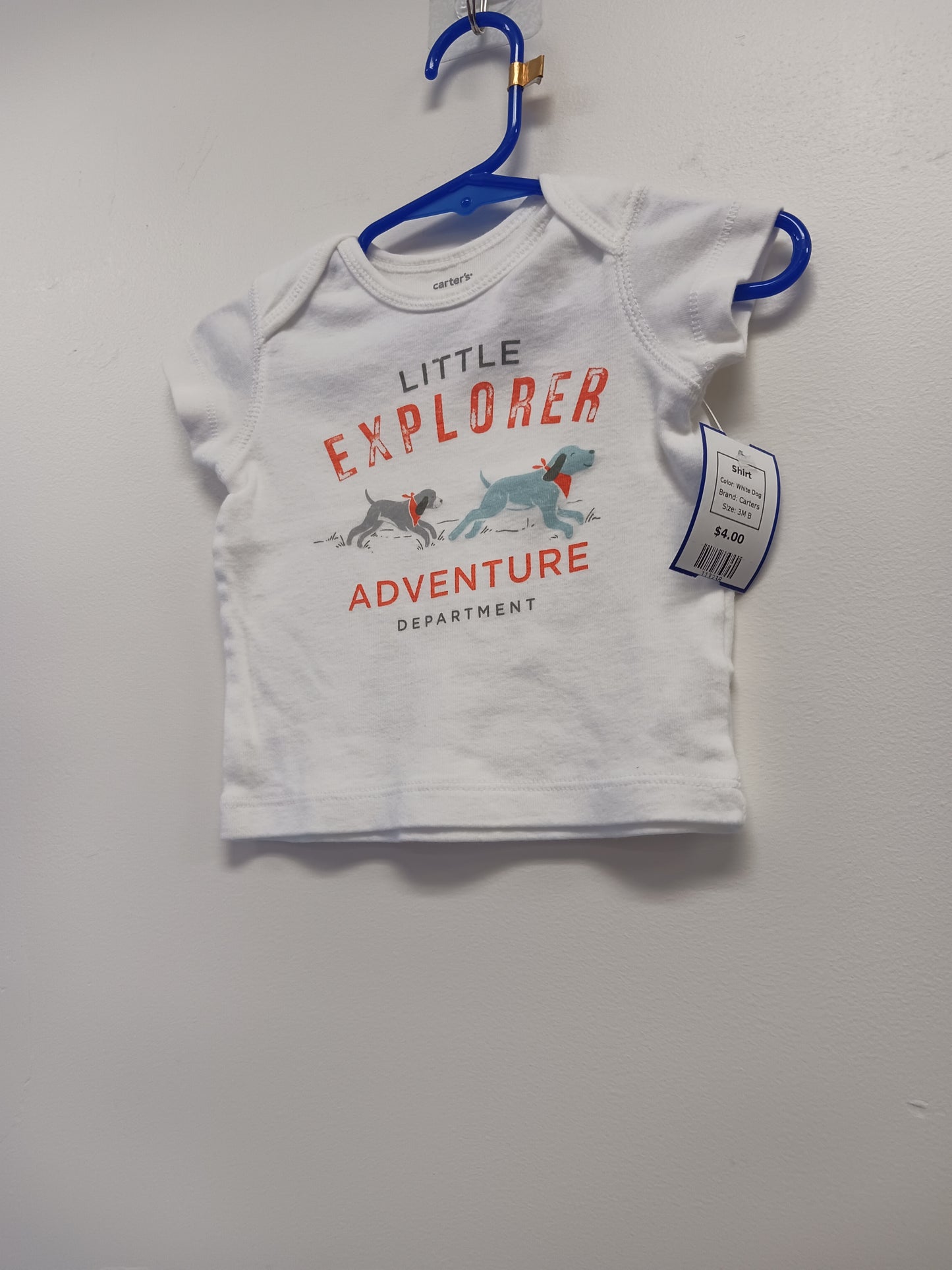 White Dog Carters Shirt, 3M B
