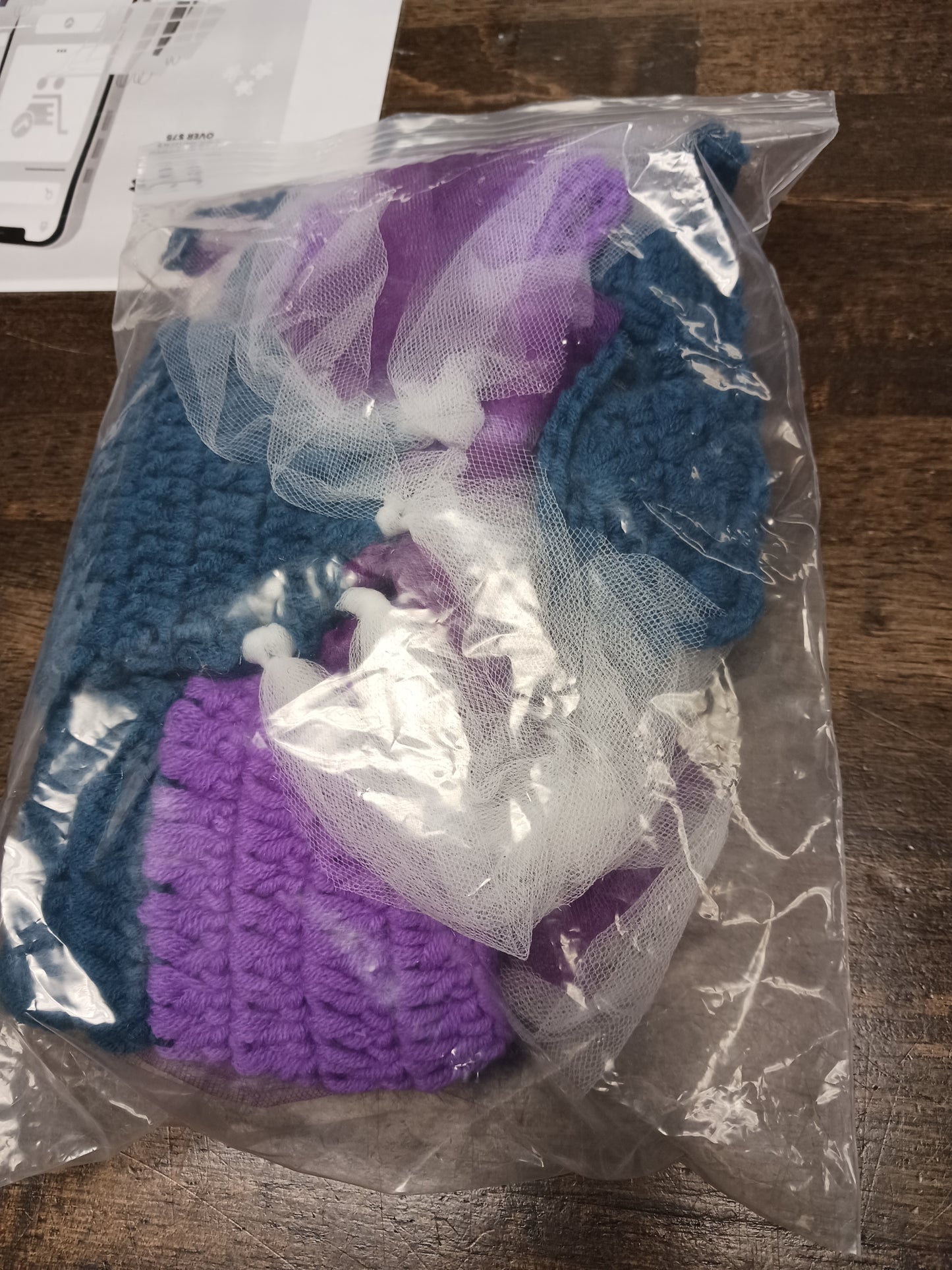 Purple/Navy Mermaid Photography Outfit, NB G