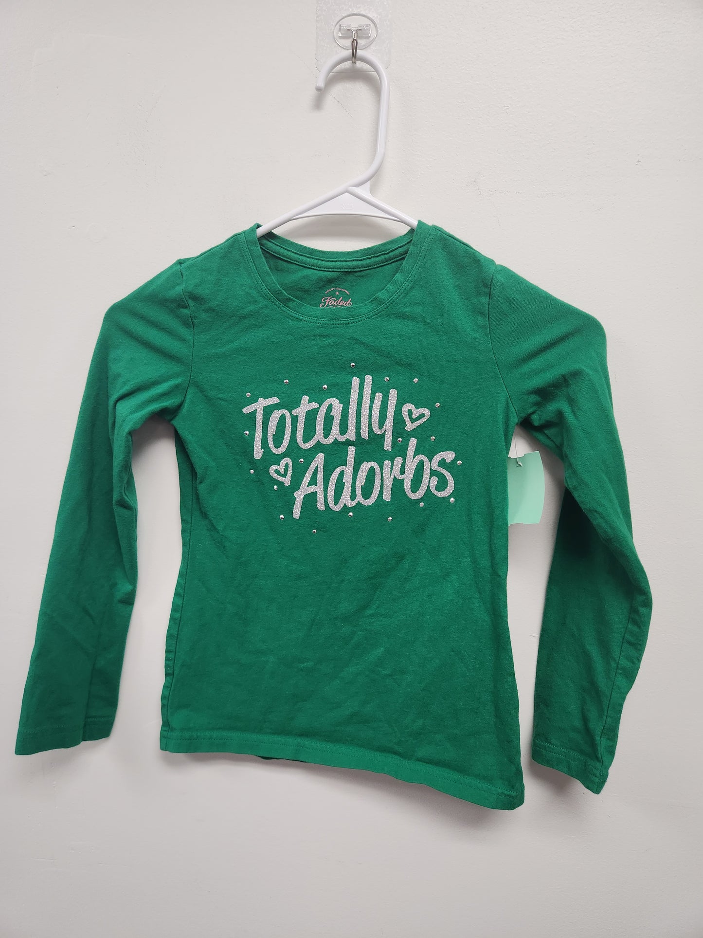 Green Faded Glory Long Sleeve Tshirt, 6 G