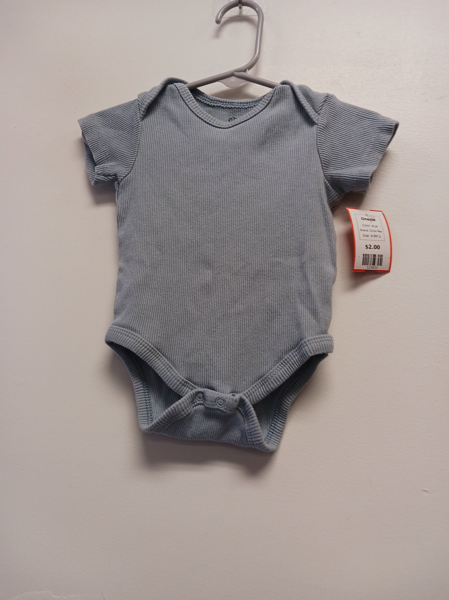 blue Chick Pea Onesie, 6-9M G