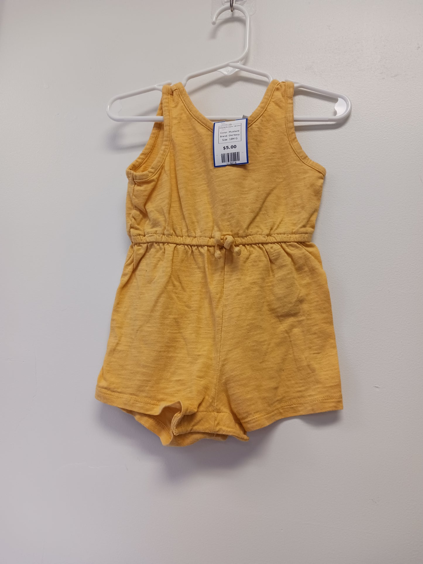 Mustard Old Navy Shorts Romper 18/24m, 18M G