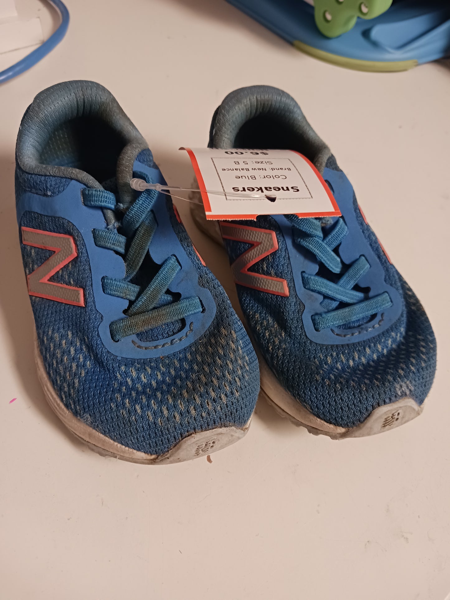 Blue New Balance Sneakers, 5 B