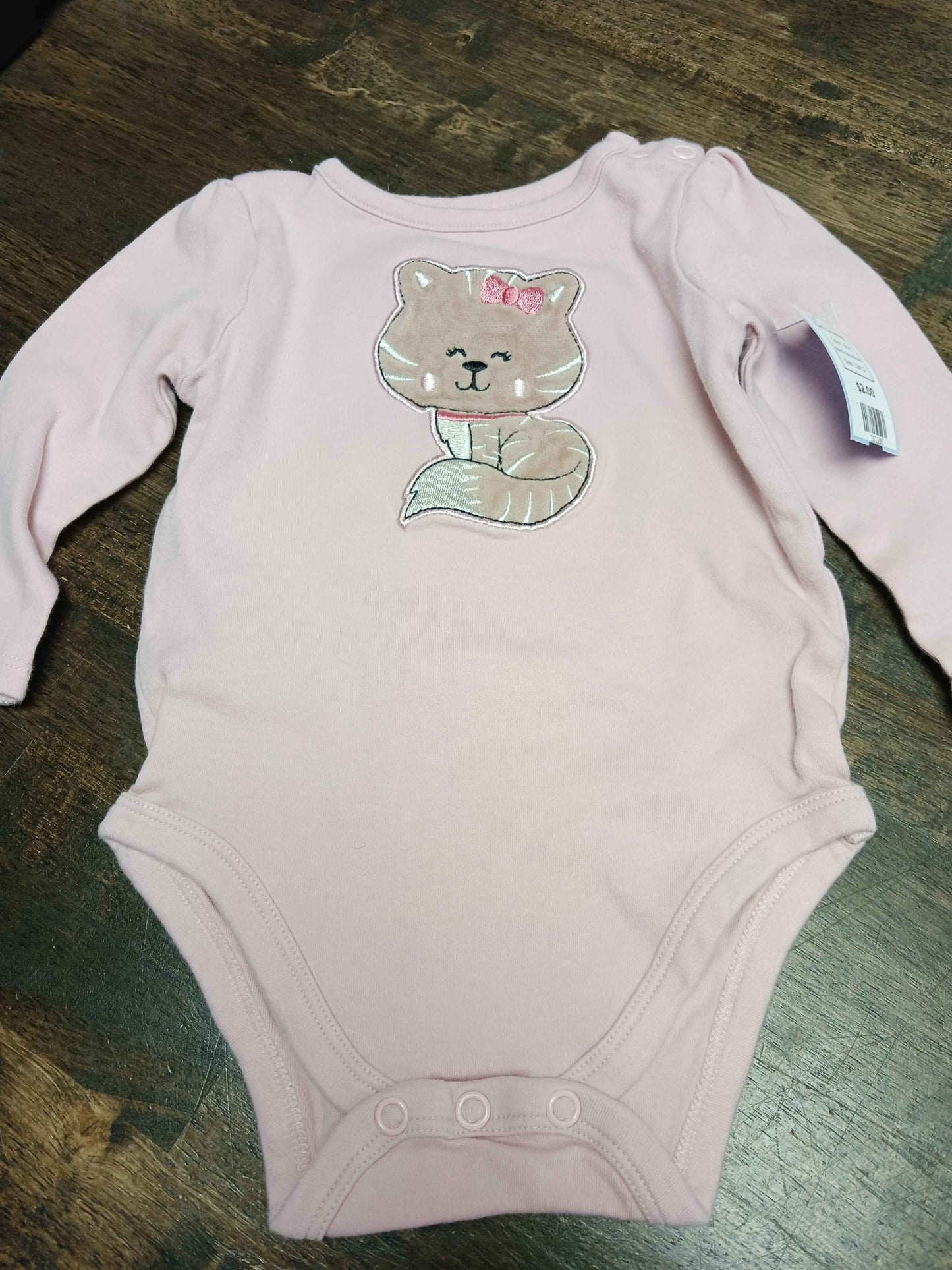 pink Garanimals Cat Onesie, 12M G