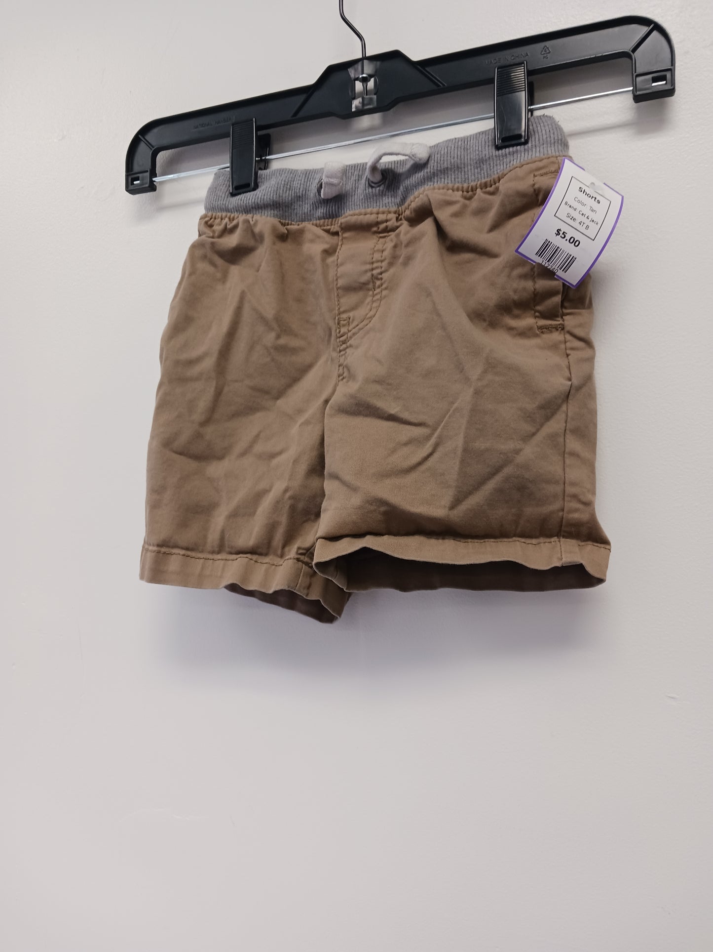 Tan Cat & Jack Shorts, 4T B