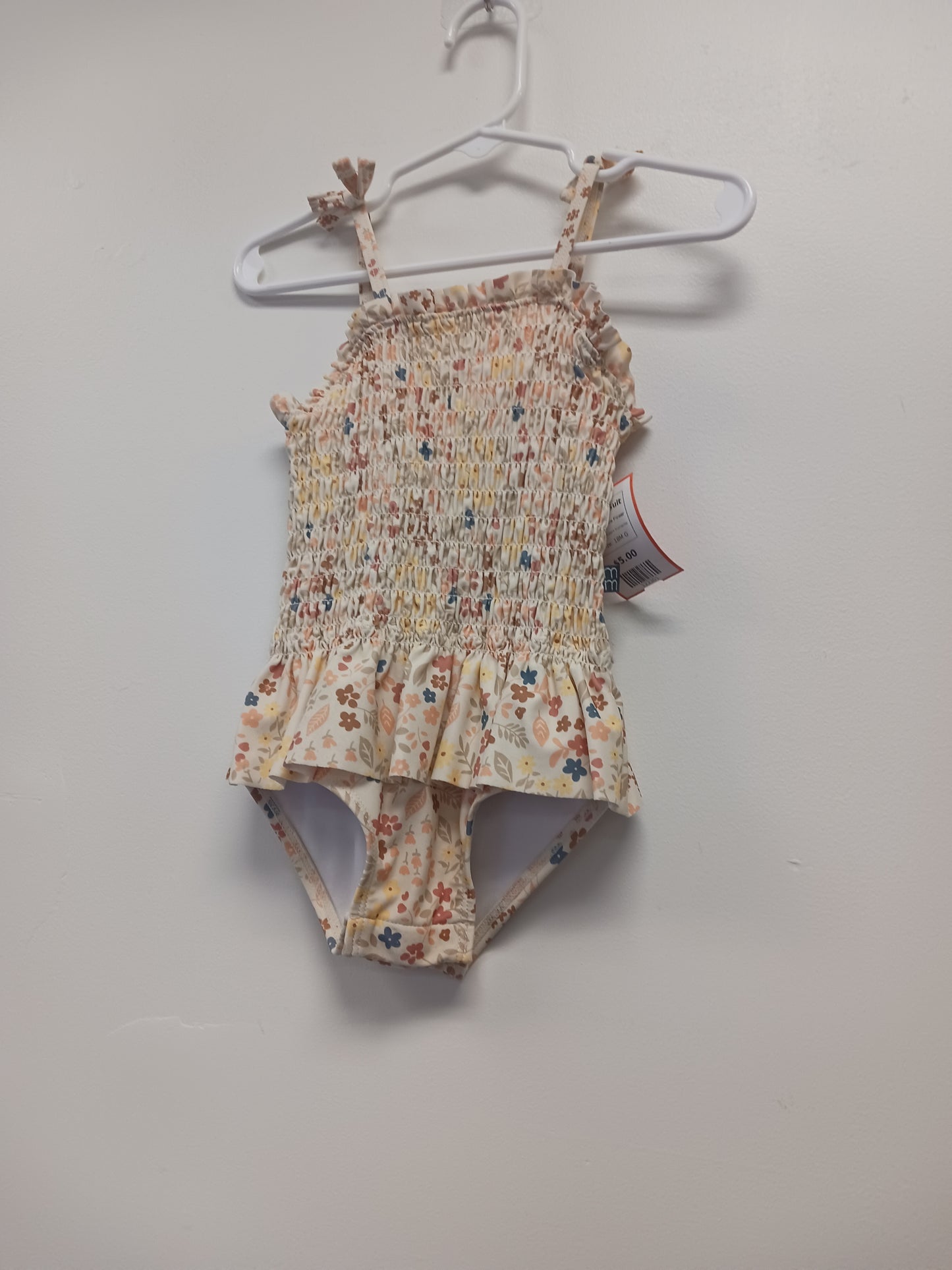 Yellow Flower Modern Moments Swim Suit, 18M G