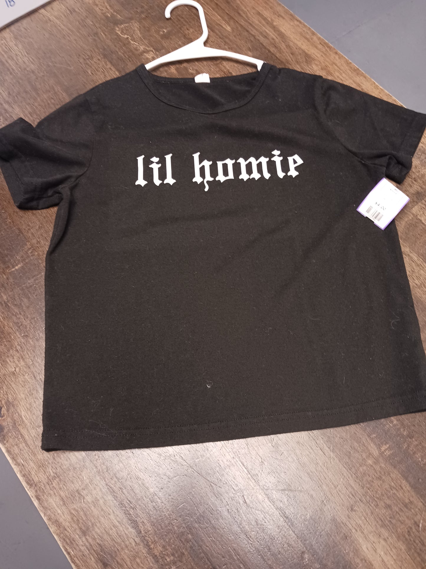 Black Lil Homie Shein Shirt, 8 B