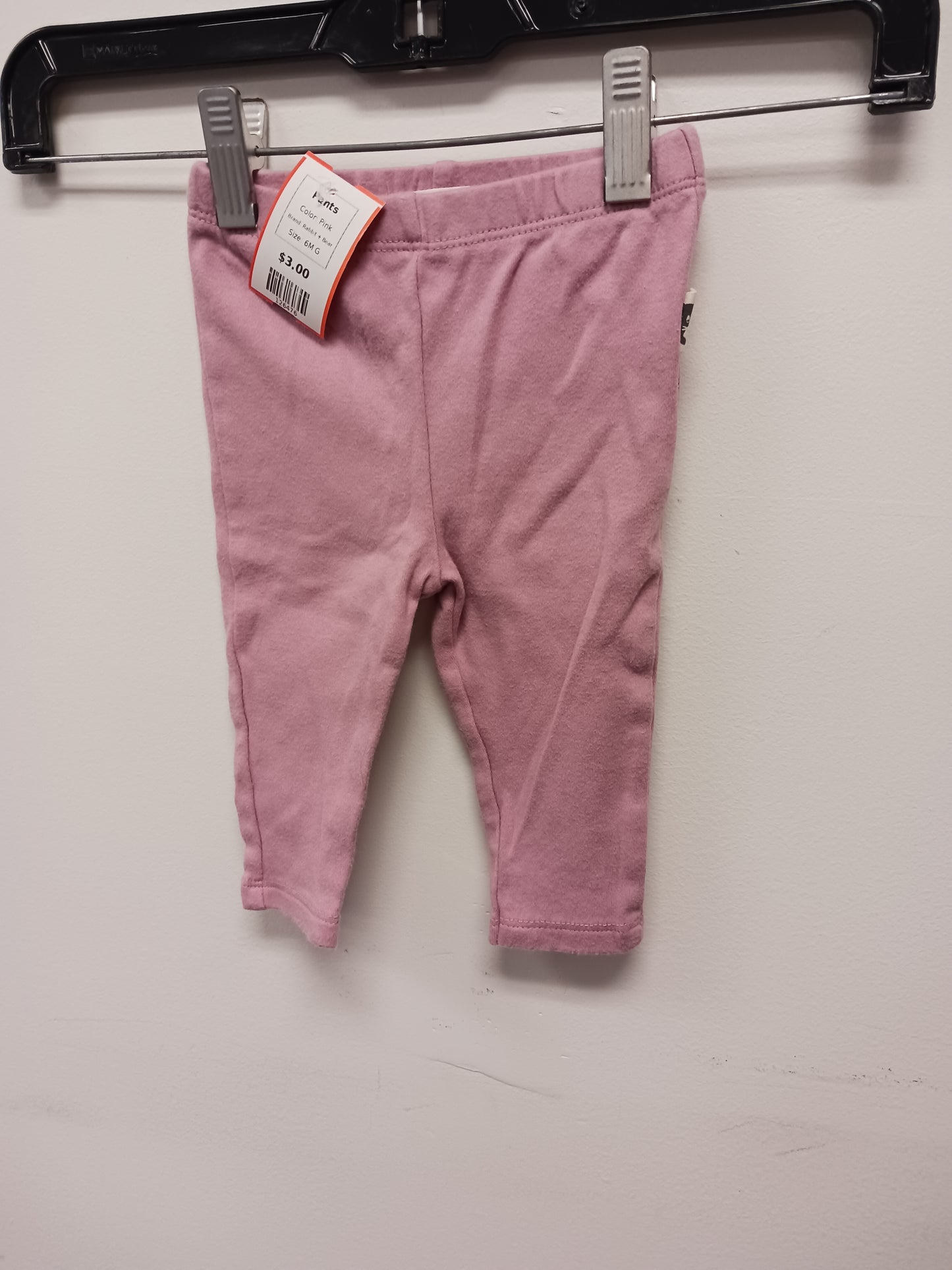 Pink Rabbit + Bear Pants, 6M G