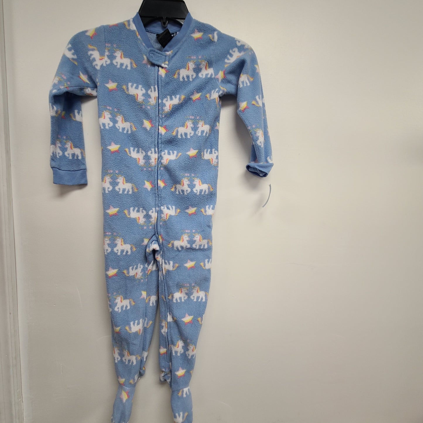 blue Joe Boxer unicorn footie pjs, 4T G