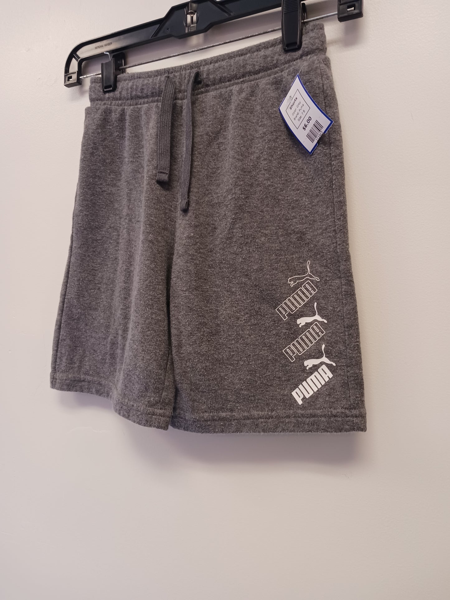 Grey Puma Shorts, 7 B