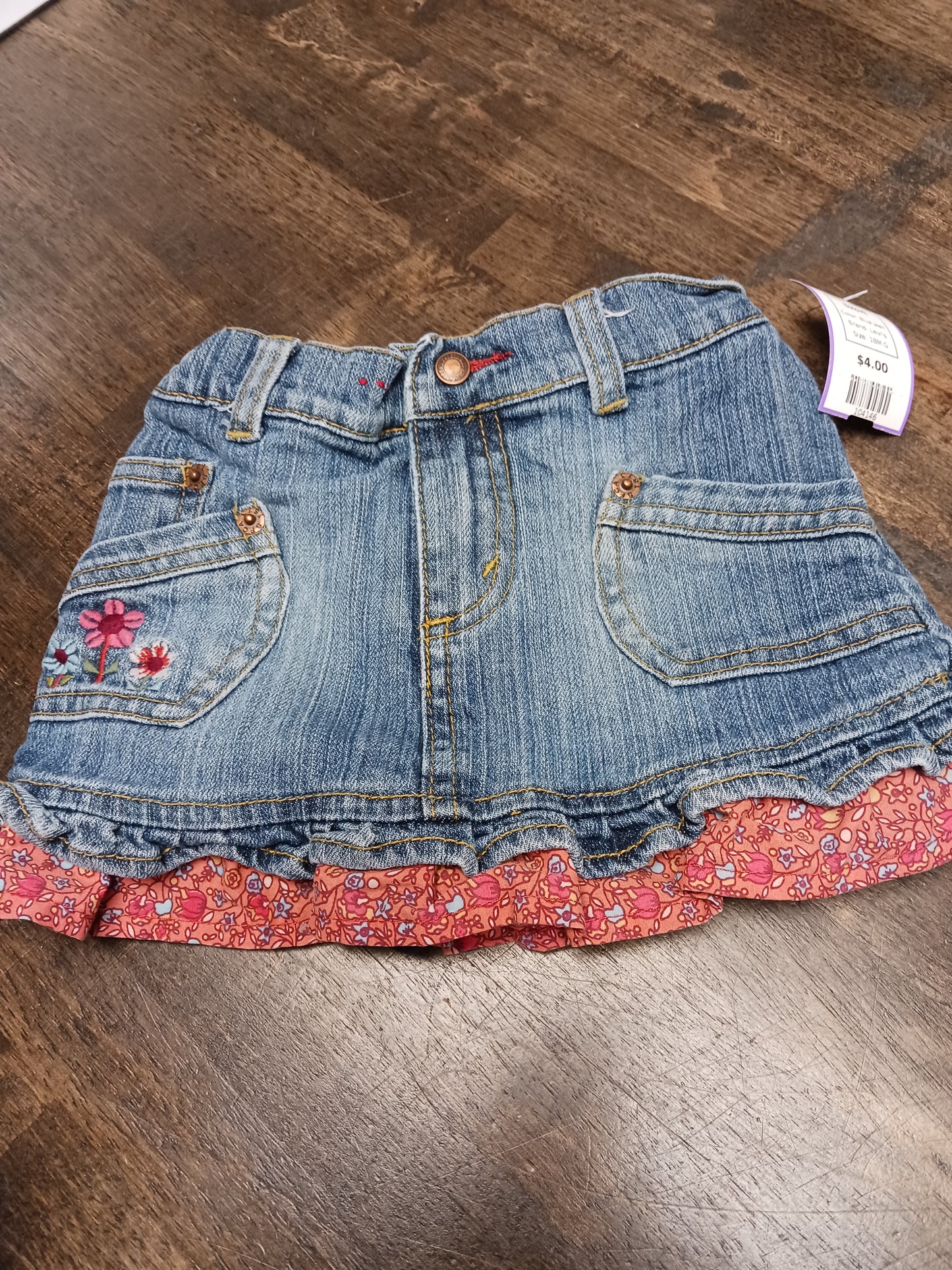 Blue Jean Levi's Skort, 18M G