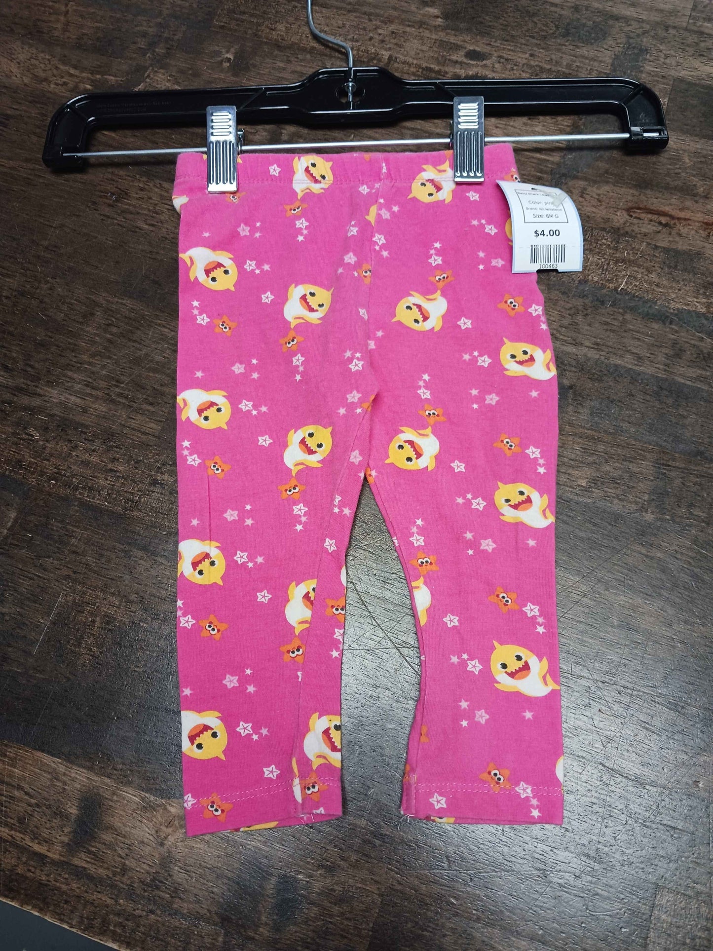 pink Nickelodeon Baby Shark Leggings, 6M G