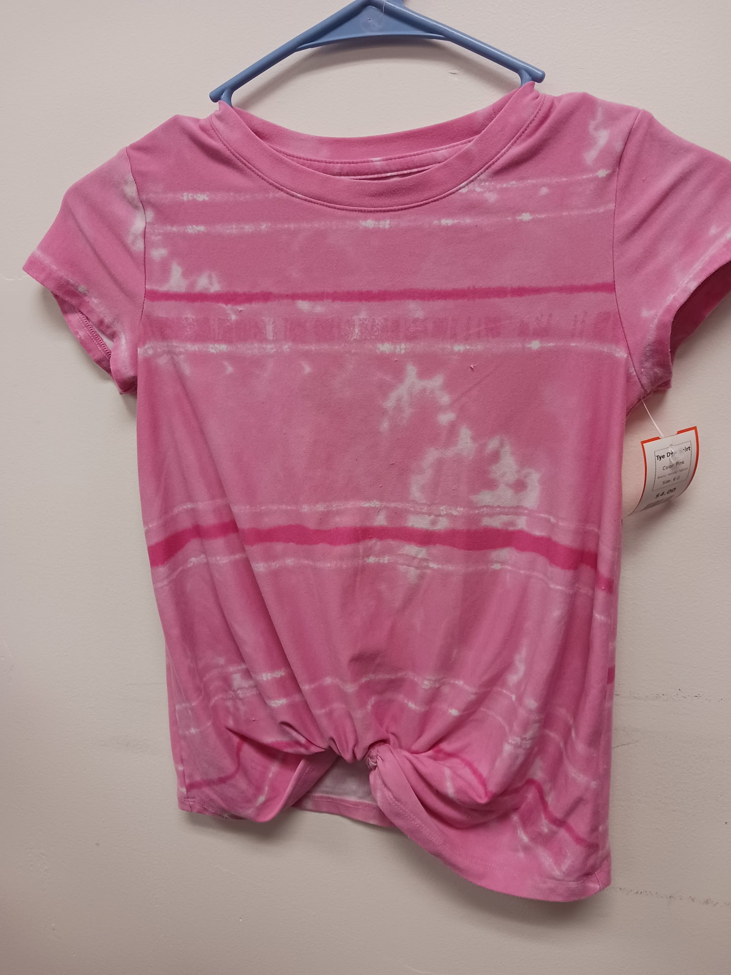 Pink Wonder Nation Tye Dye Shirt, 6 G