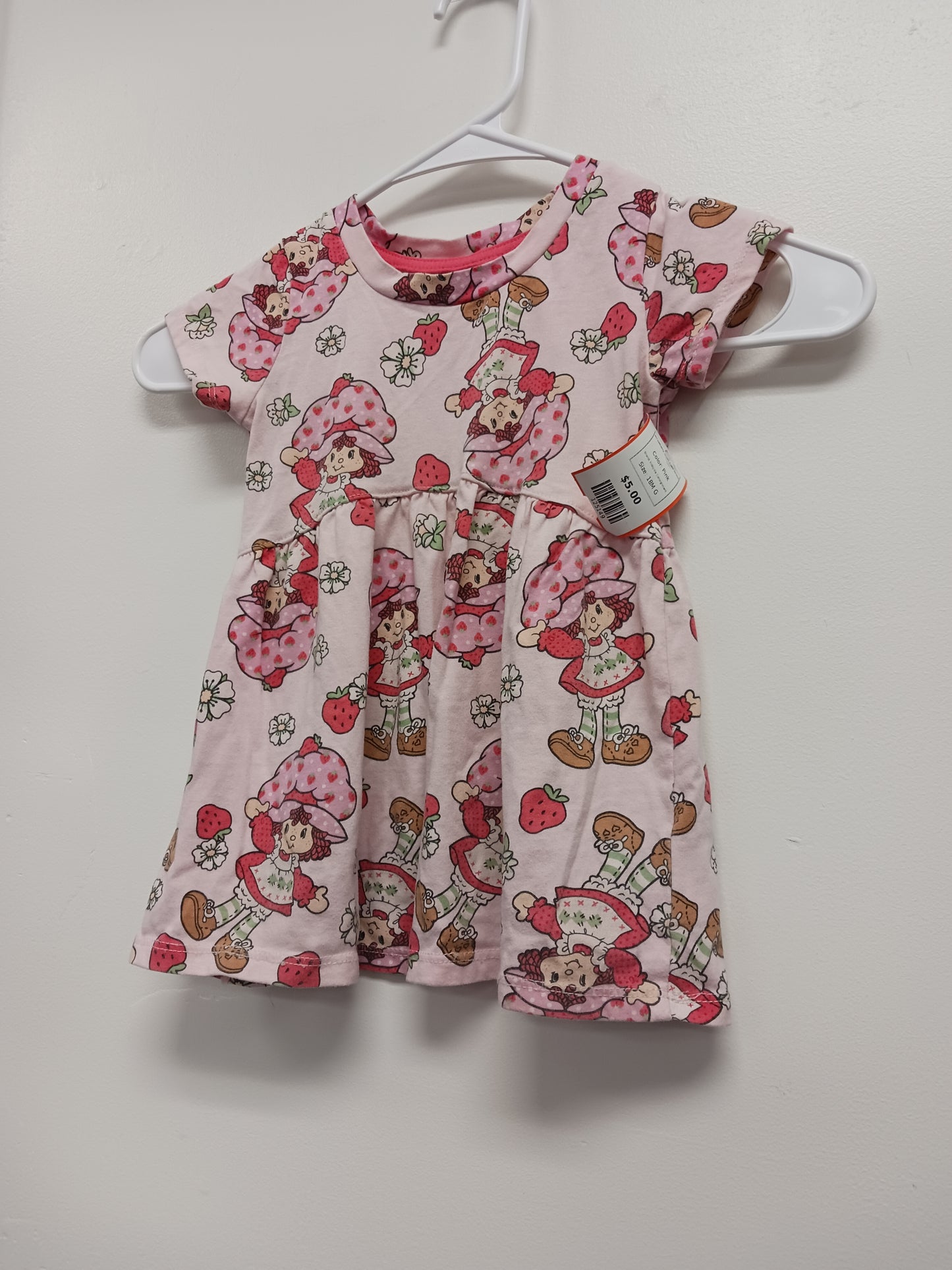 Pink Strawberry Short Cake Dress, 18M G