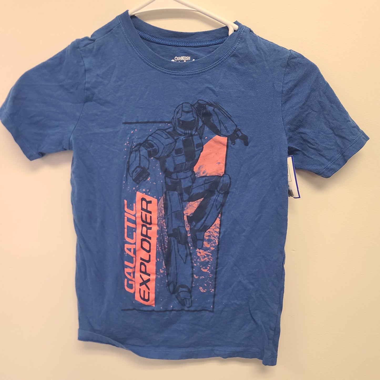 Blue Robot OshKosh Shirt, 7 B